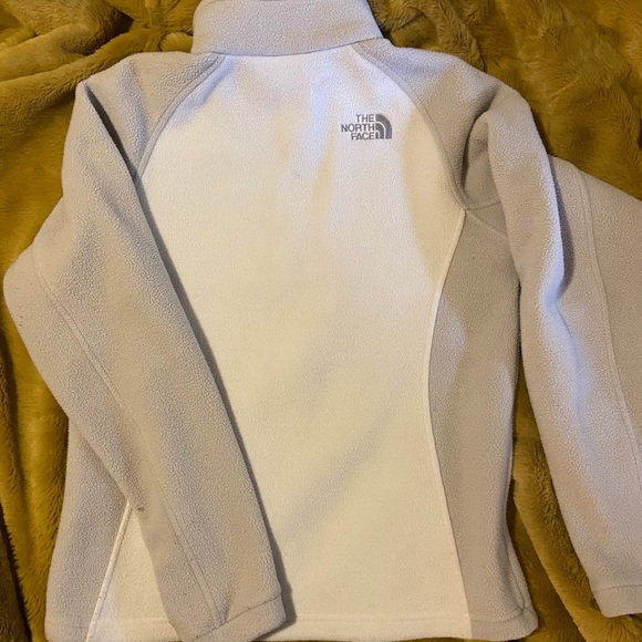 White & Gray North Face Zippy - Picture 2 of 6